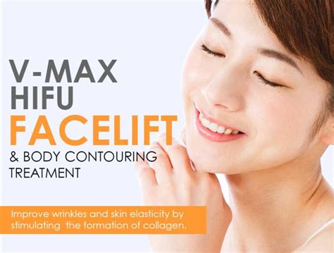 V MAX HIFU FACELIFT TREATMENT .